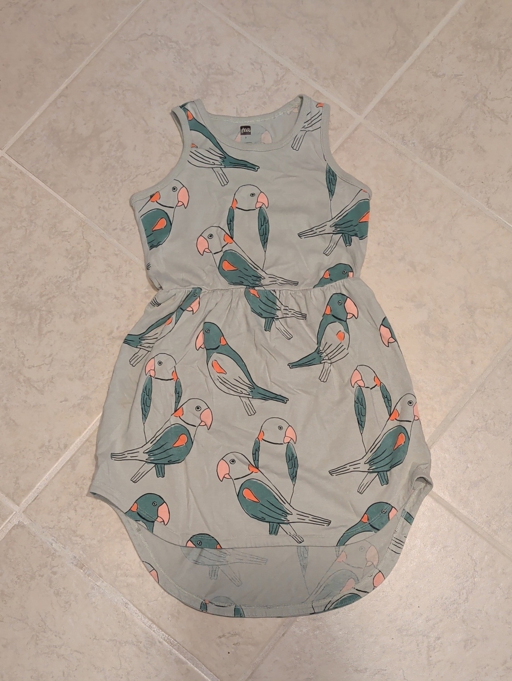 Tea Collection Parrot Cotton Sleeveless dress